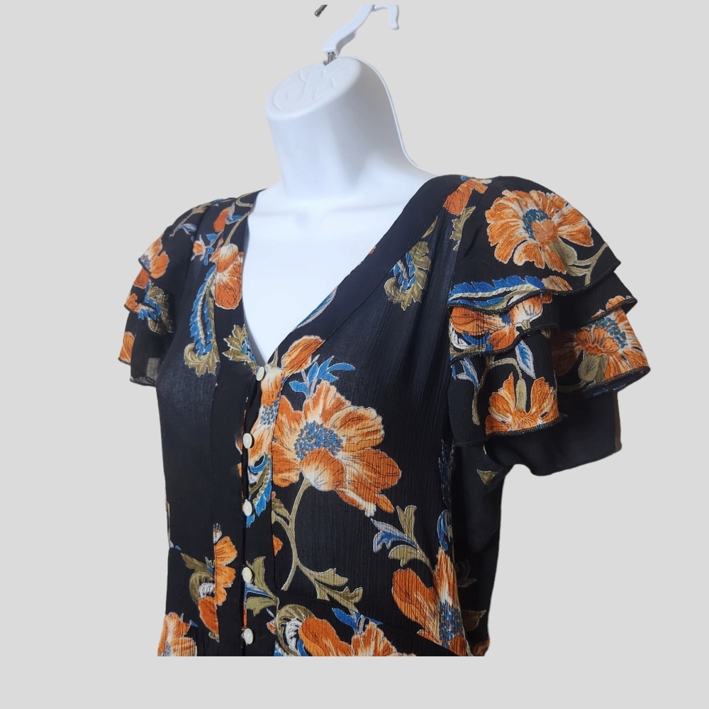 Patrons Of Peace Floral Print Maxi Dress - Picture 2 of 7